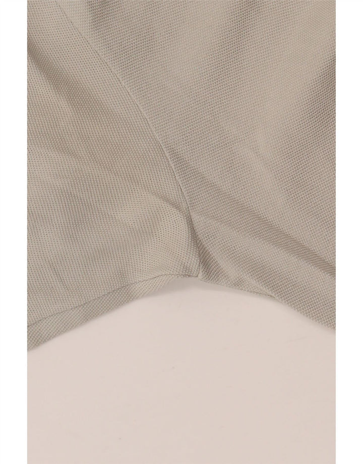 LACOSTE Mens Polo Shirt Size 5 Large Grey Cotton