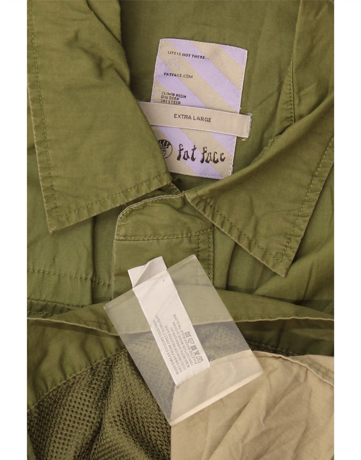 Fat Face Mens Utility Jacket UK 42 XL Green Cotton