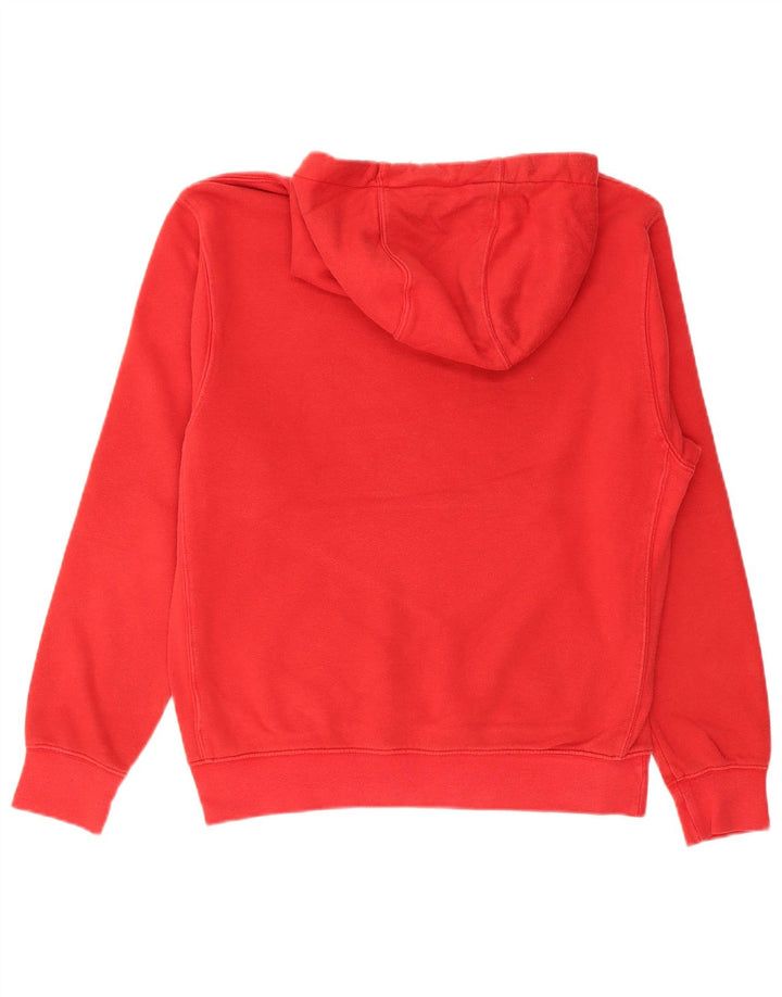 NIKE Mens Hoodie Jumper Small Red Cotton