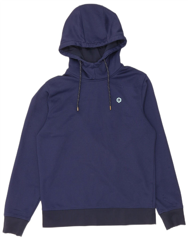 Jack & Jones Ανδρικό μπλουζάκι με κουκούλα, μεσαίο μπλε πολυεστέρας