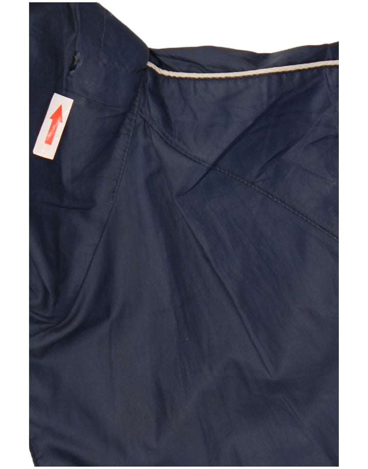 Umbro Mens Graphic Hooded Rain Jacket UK 40 Large Navy Blue Polyester