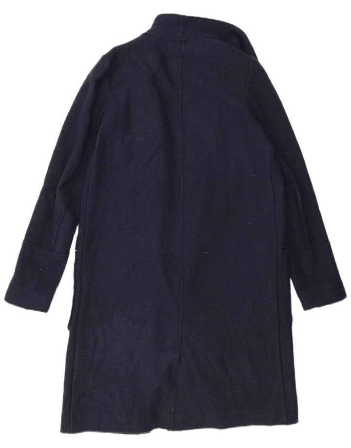 Zara Womens Oversized Overcoat UK 6 XS Navy Blue