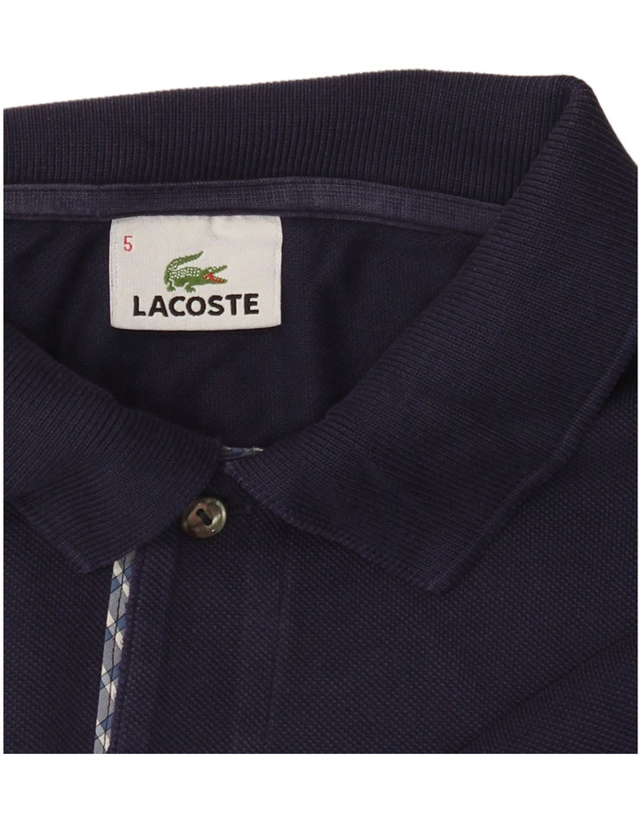 Lacoste Mens Polo Shirt Size 5 Large Navy Blue