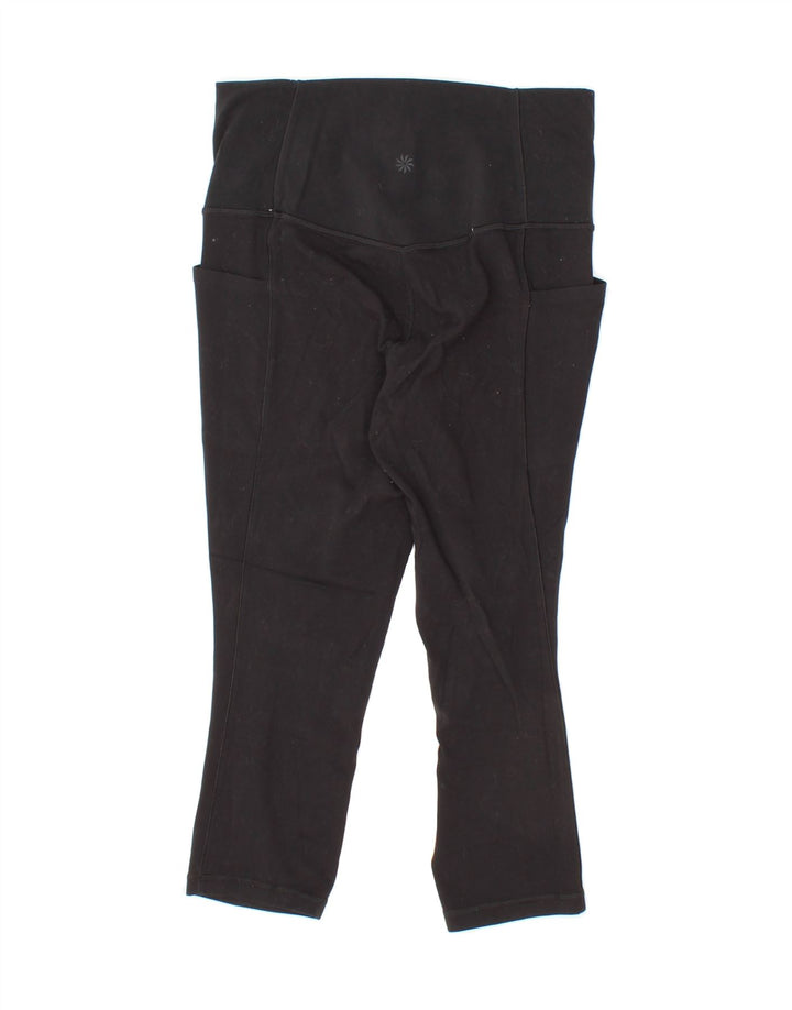ATHLETA Womens Capri Leggings UK 10 Small Black Nylon Vintage Athleta and Second-Hand Athleta from Messina Hembry 