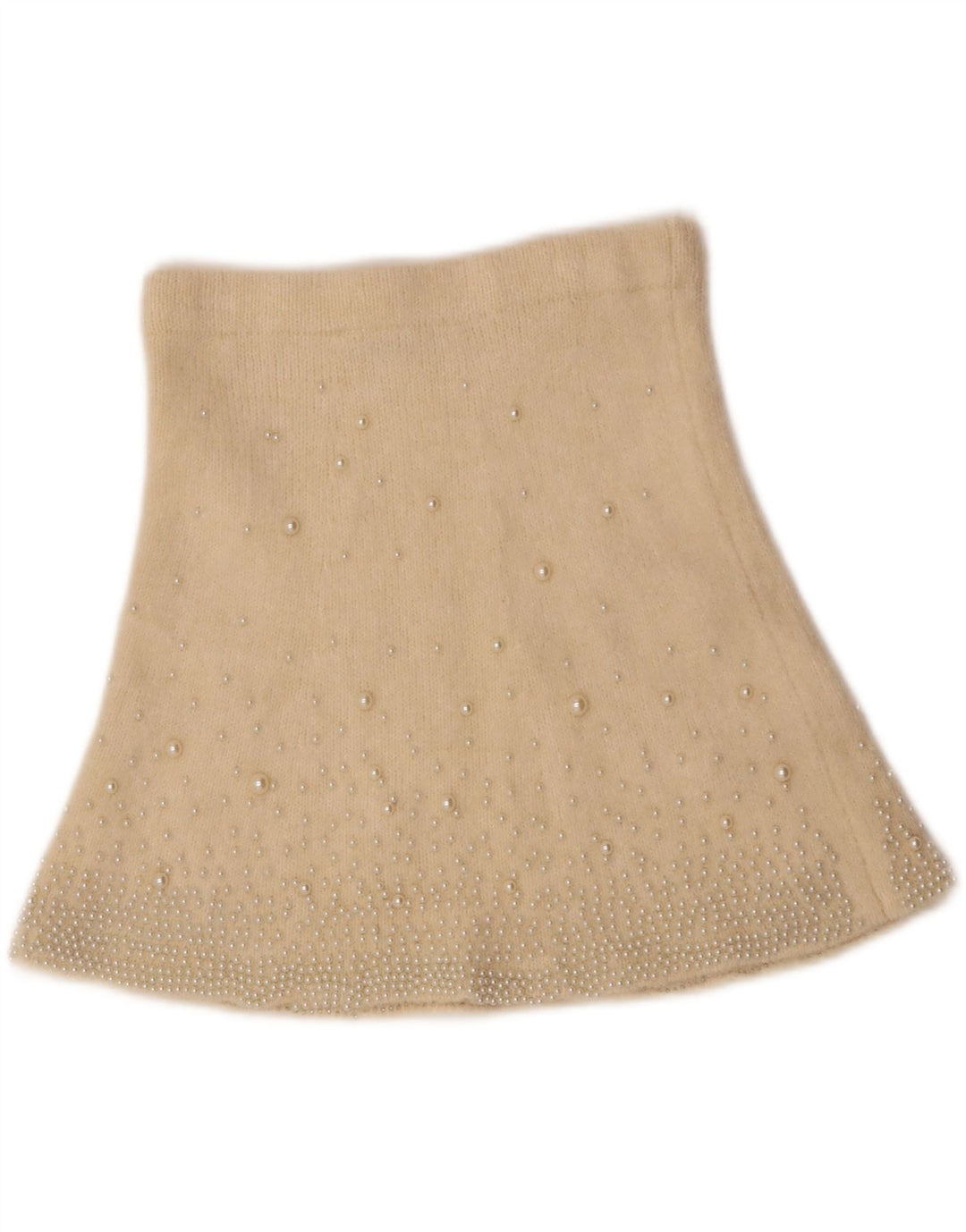 ZARA Womens Knit A-Line Skirt Small W28  Off White Polyamide Vintage Zara and Second-Hand Zara from Messina Hembry 