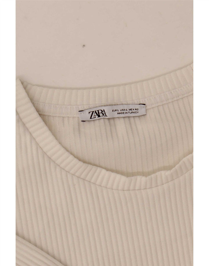 Zara Mens T-Shirt Top Large White