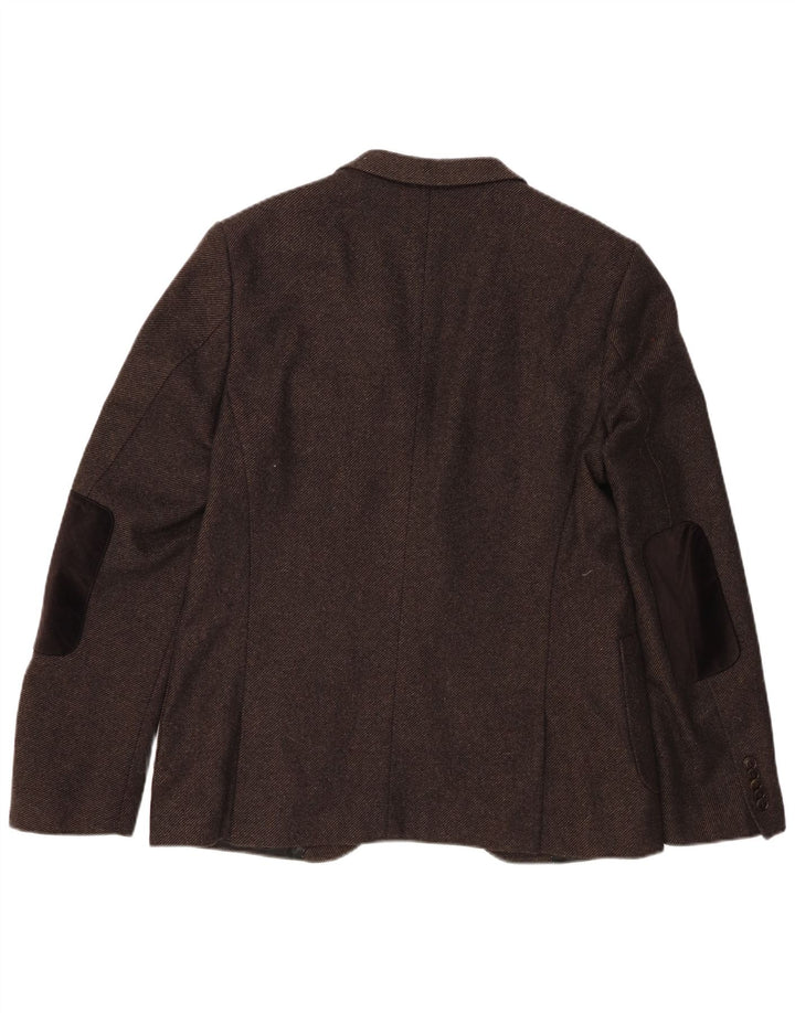 Drykorn Veste Blazer 2 Boutons Homme IT 52 XL Laine Marron