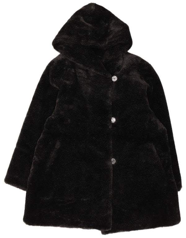 Canda Veste à capuche en fausse fourrure pour femme IT 48 XL Acrylique noir