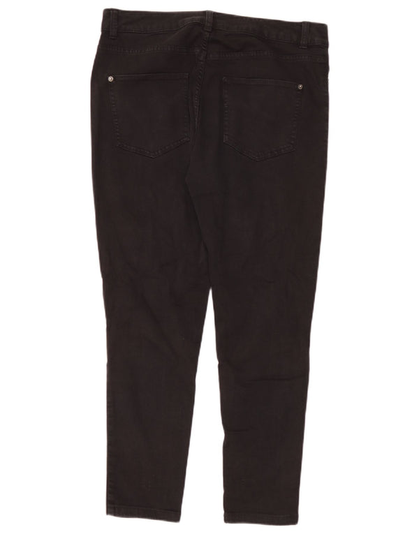 Marks & Spencer Womens Super Skinny Jeans UK 14 Large W32 L26 Black Cotton