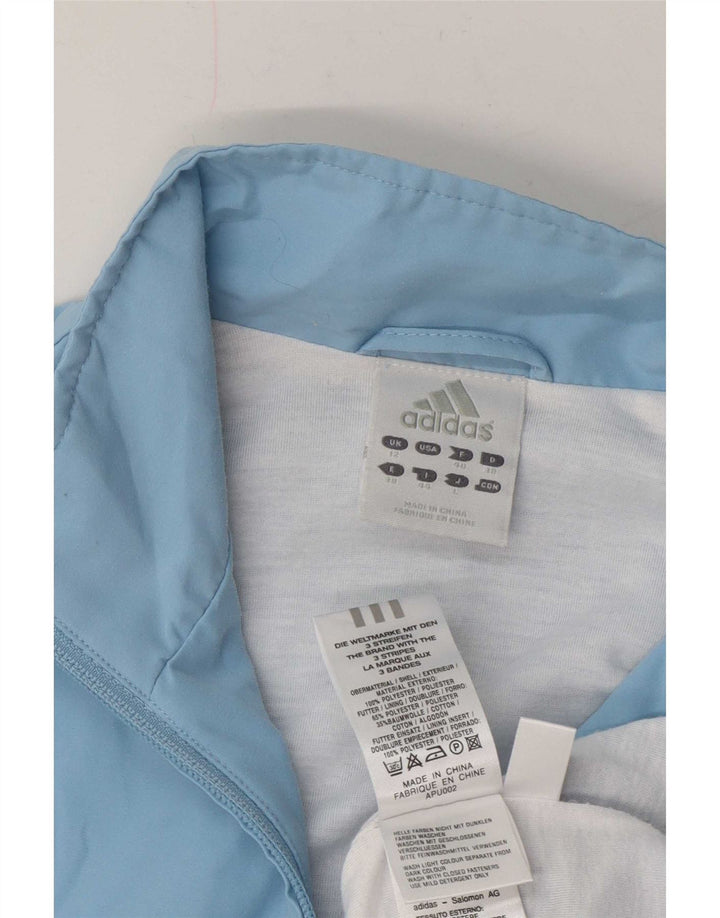 Γυναικεία αθλητική φόρμα Adidas Top Jacket UK 12 Medium Blue Polyester