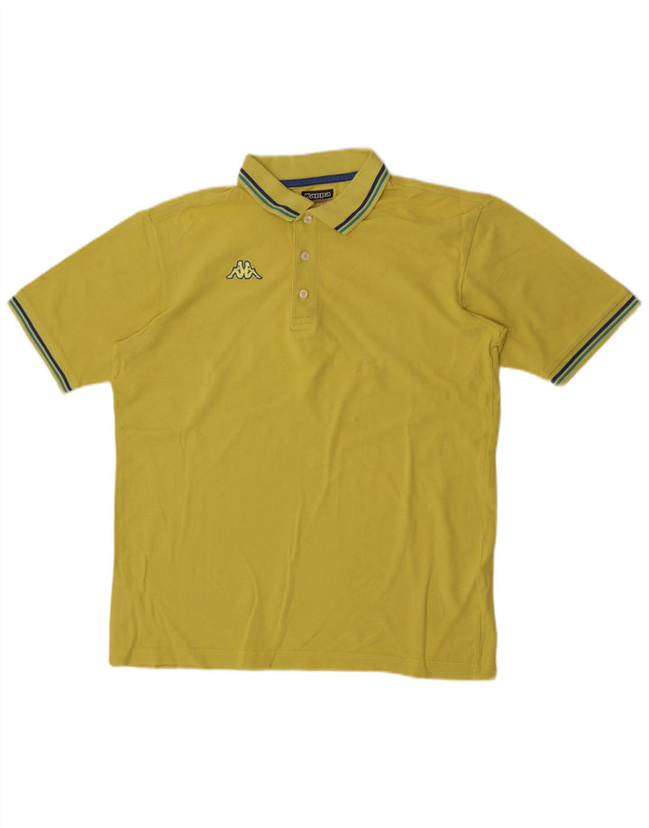 Kappa herre poloshirt XL gul