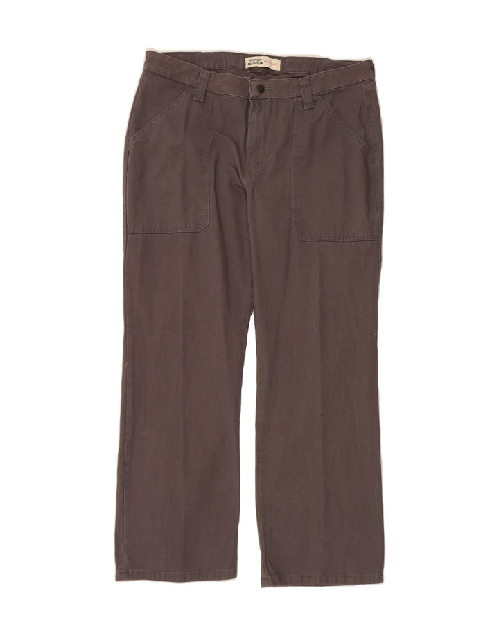 WRANGLER Womens Straight Cargo Trousers W36 L30 Grey Cotton Vintage Wrangler and Second-Hand Wrangler from Messina Hembry 