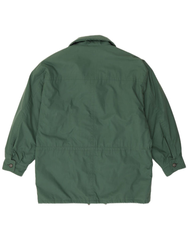 Angelo Litrico Mens Loose Fit Padded Coat IT 58 Medium Green Cotton