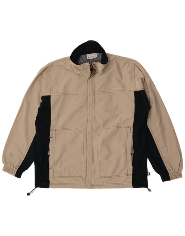 Diadora Veste de survêtement pour homme UK 42 Large Beige Colourblock Polyester