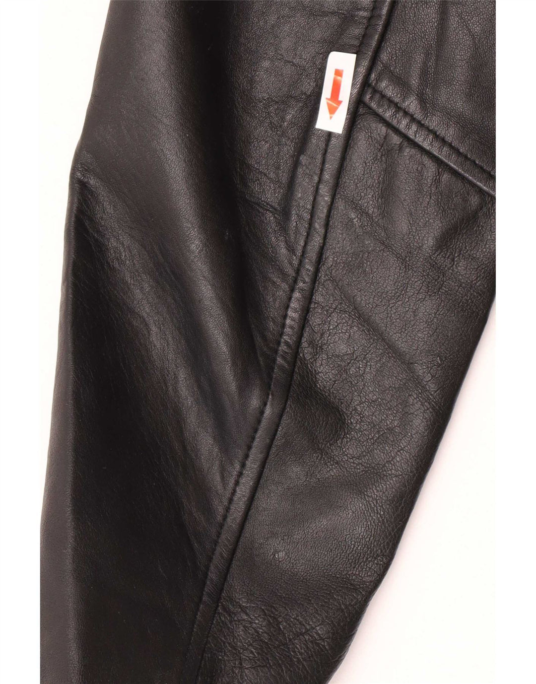 Heeli Dame 5 Button Læder Blazer Jacket UK 16 Large Black