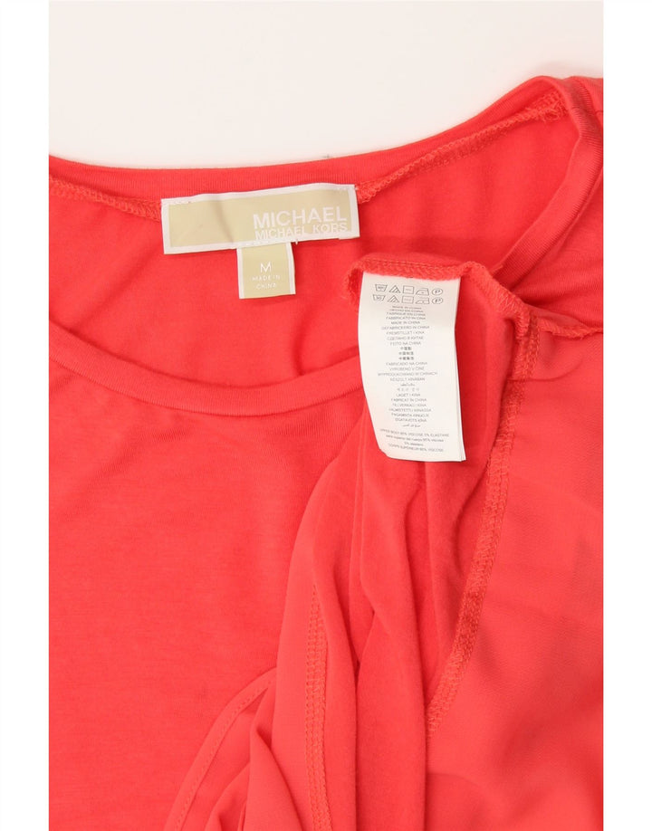 MICHAEL KORS Womens Vest Top UK 14 Medium Red Viscose Vintage Michael Kors and Second-Hand Michael Kors from Messina Hembry 