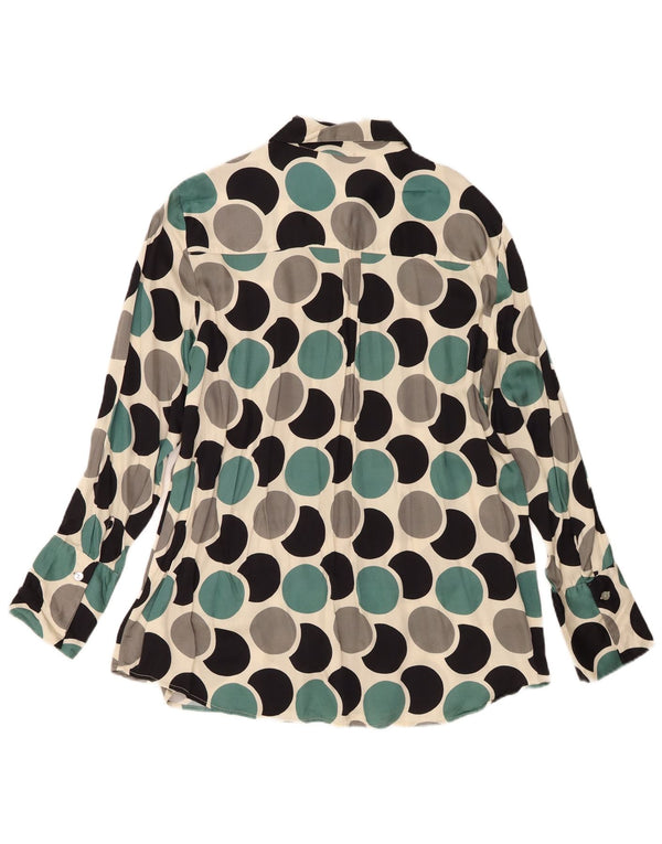 Chemise Femme Vintage Blouse IT 48 XL Géométrique Multicolore