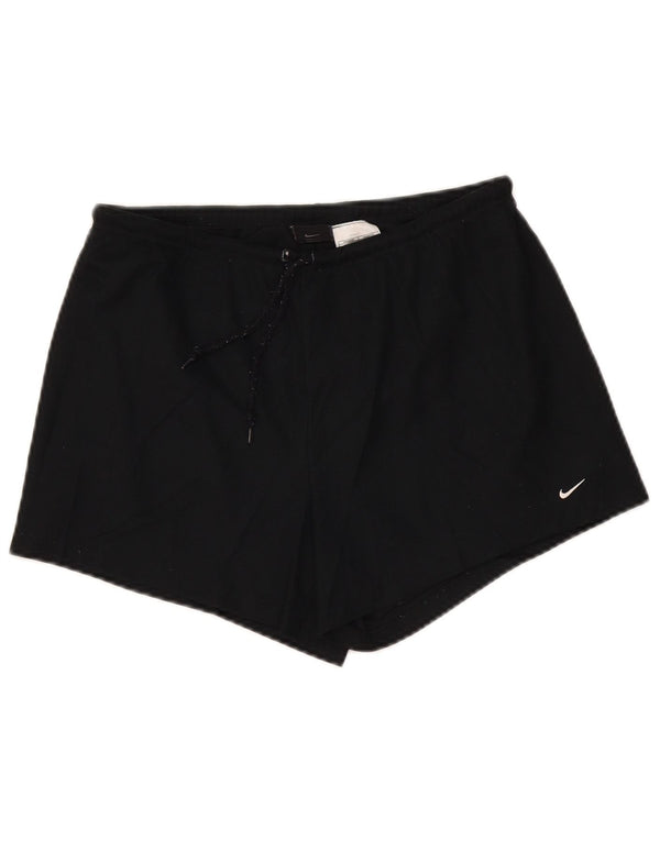 Nike Womens Dri Fit Sport Shorts US 12/14 Large  Black Polyester