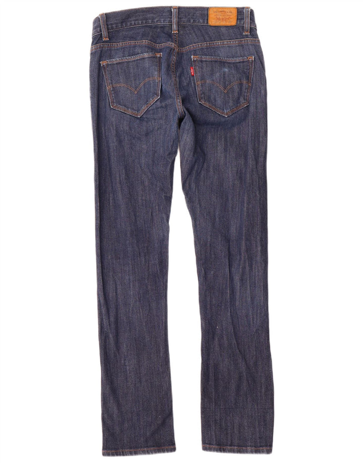 Levi's Womens Tilted Straight Jeans US 4 Small W27 L30 Blue Cotton