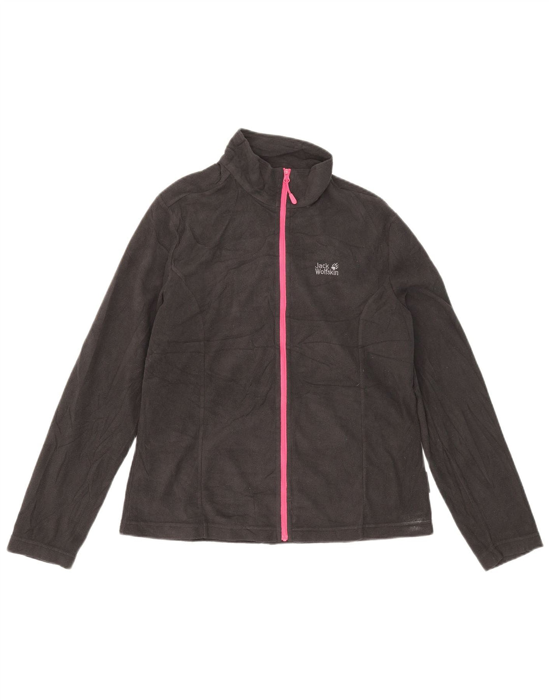 Jack Wolfskin Fleecejakke til kvinder UK 14/16 Stor sort polyester