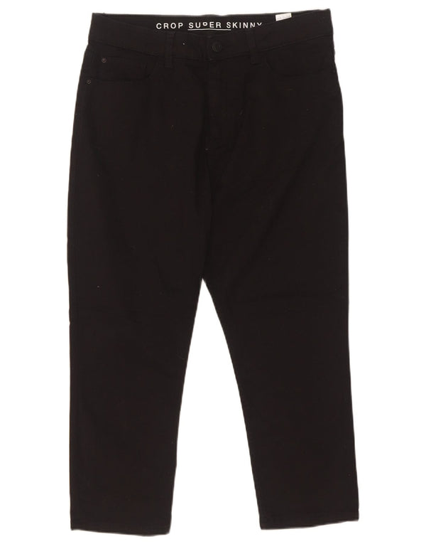 Marks & Spencer Damen-Hose, kurz geschnitten, UK 12, M, W30, L22, Schwarz