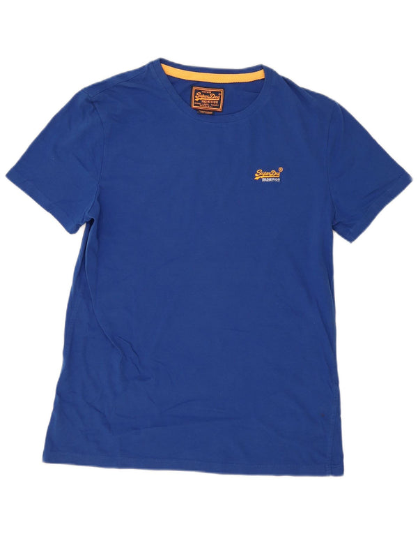 Superdry Mens T-Shirt Top XL Blue Cotton