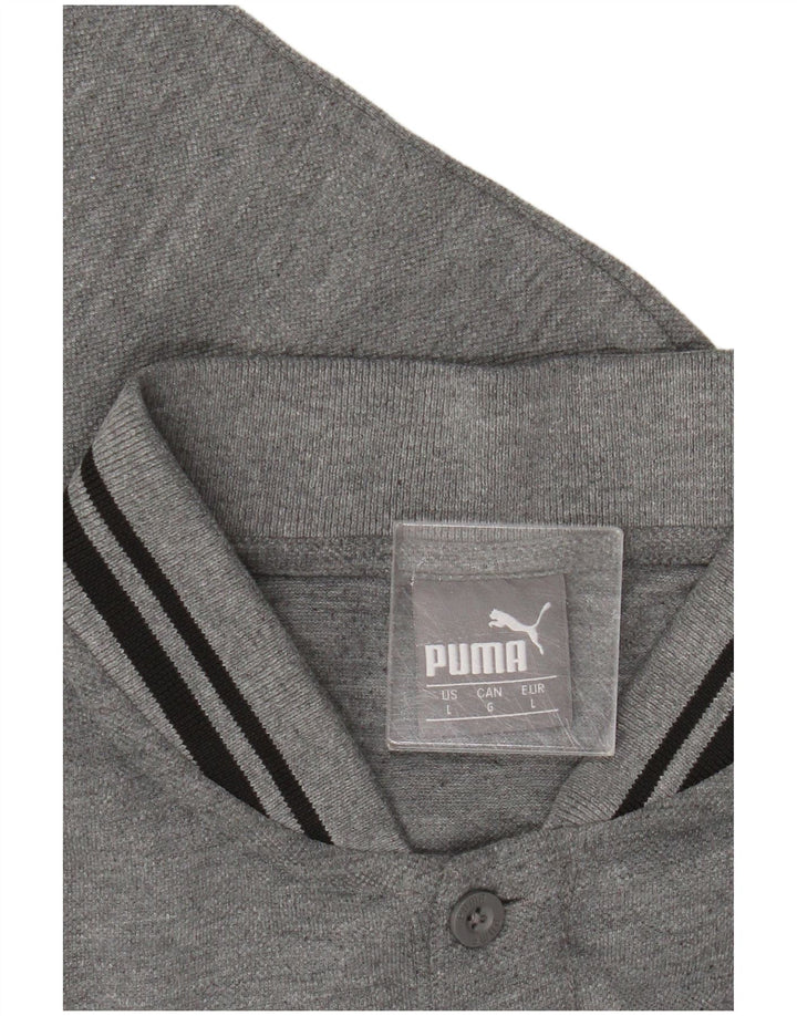 Polo grafica da uomo Puma Large Grigia