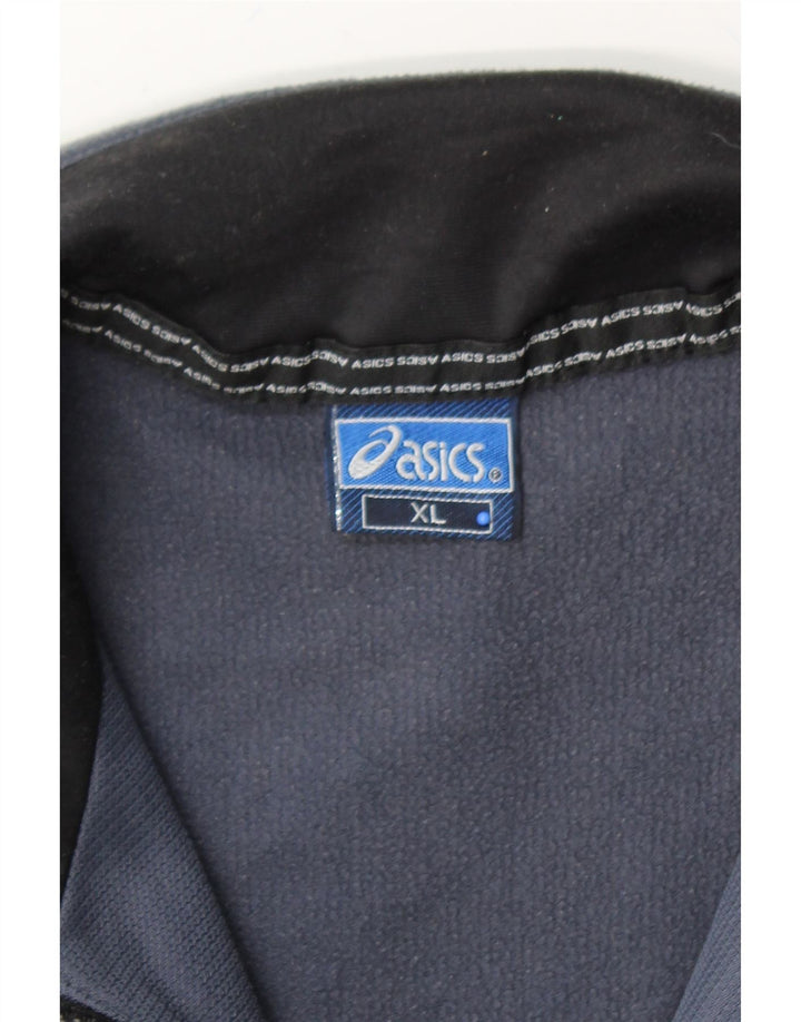 ASICS Mens Tracksuit Top Jacket XL Navy Blue