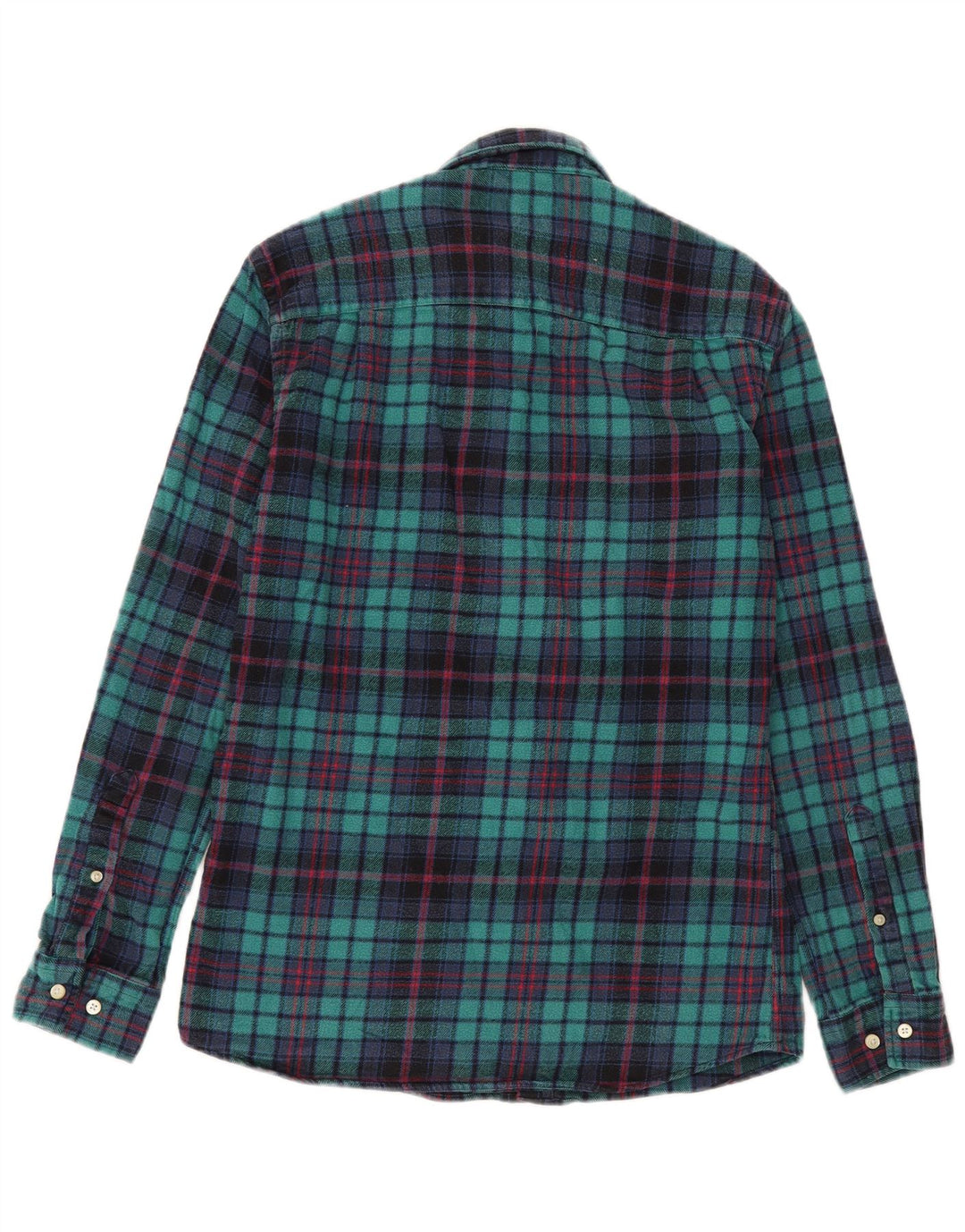 Jack Wills Mens Flannel Shirt Medium Green Check Cotton