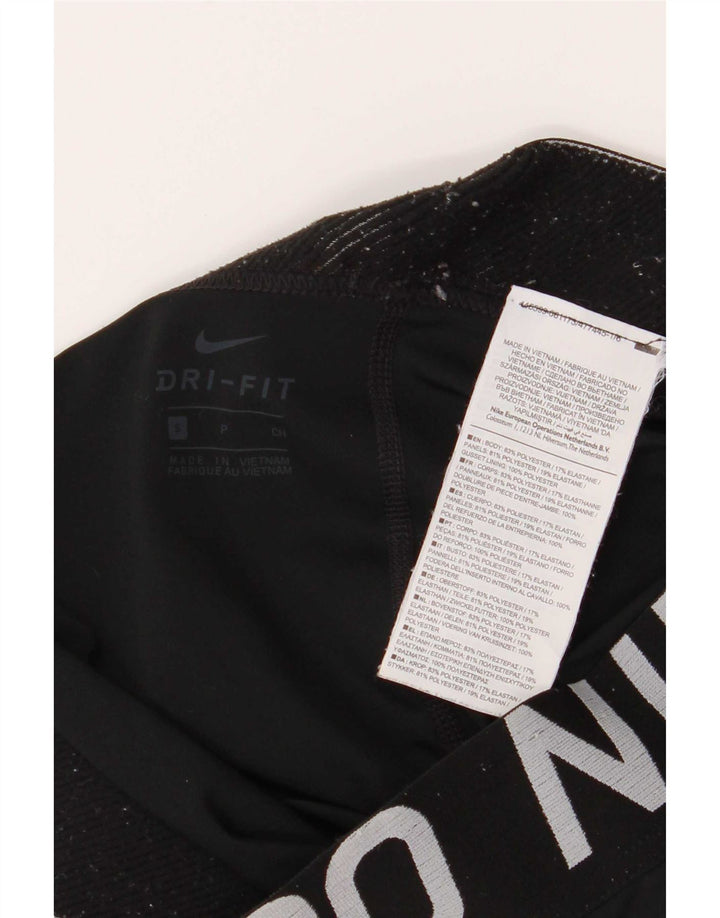 Nike Legging graphique Dri Fit pour femme UK 8 Small Noir Polyester