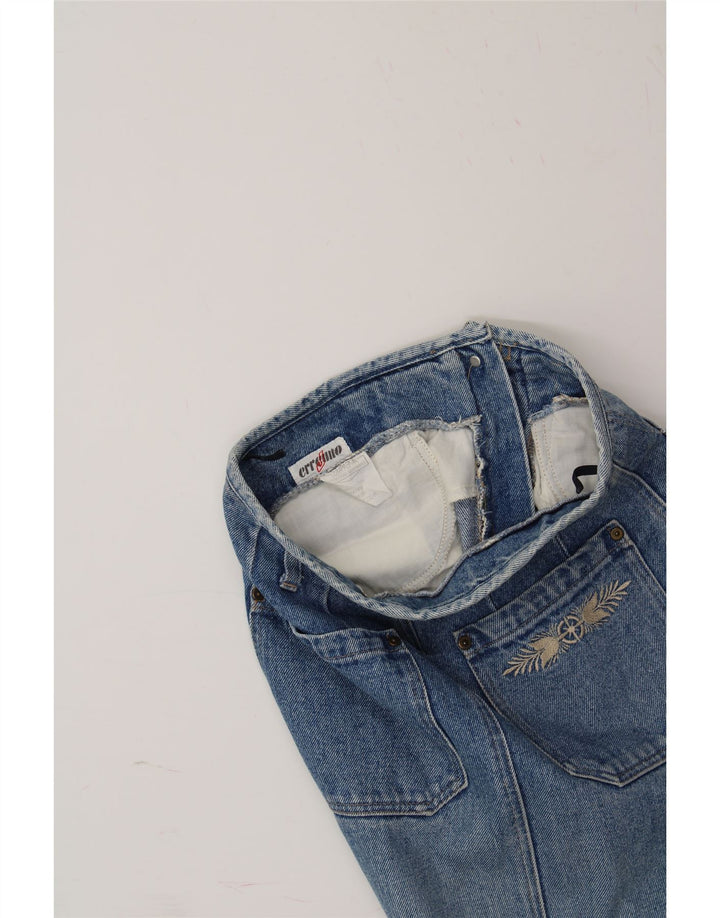 ERREUNO Womens Denim Skirt W28 Medium Blue Cotton Vintage Erreuno and Second-Hand Erreuno from Messina Hembry 