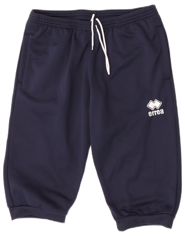 Errea Dame Sports Shorts UK 14 Large Navy Blue Polyester