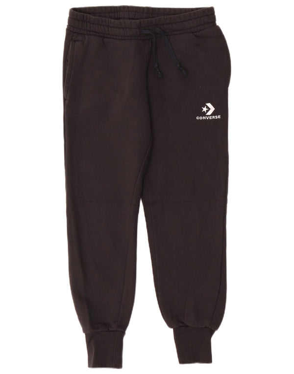 Converse Womens Tracksuit Trousers Joggers UK 6 XS Black Cotton