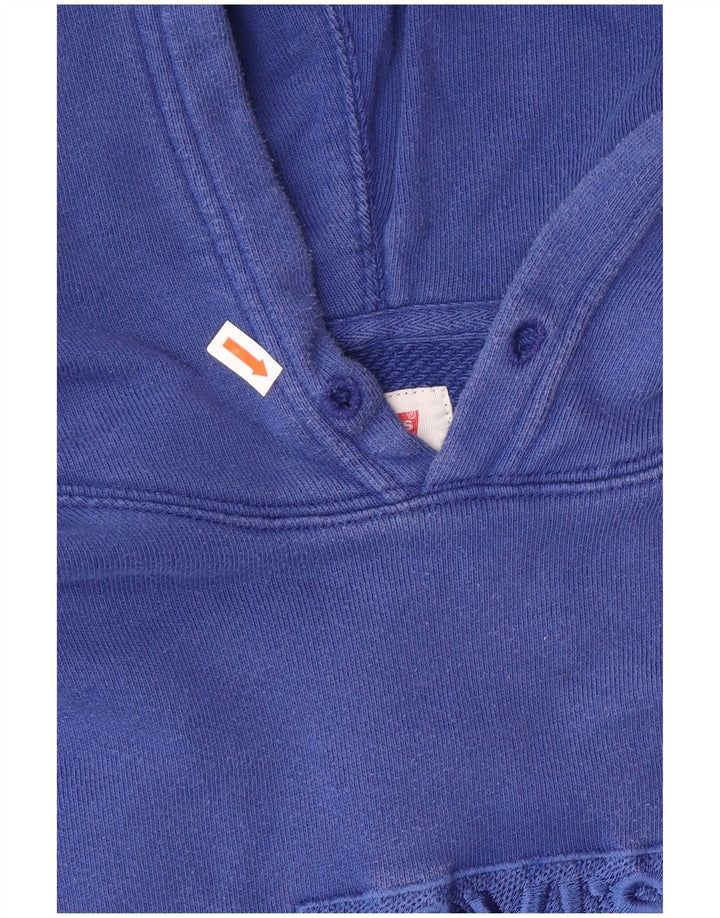 Levi's Mens Graphic Hoodie Jumper Medium Blue Cotton