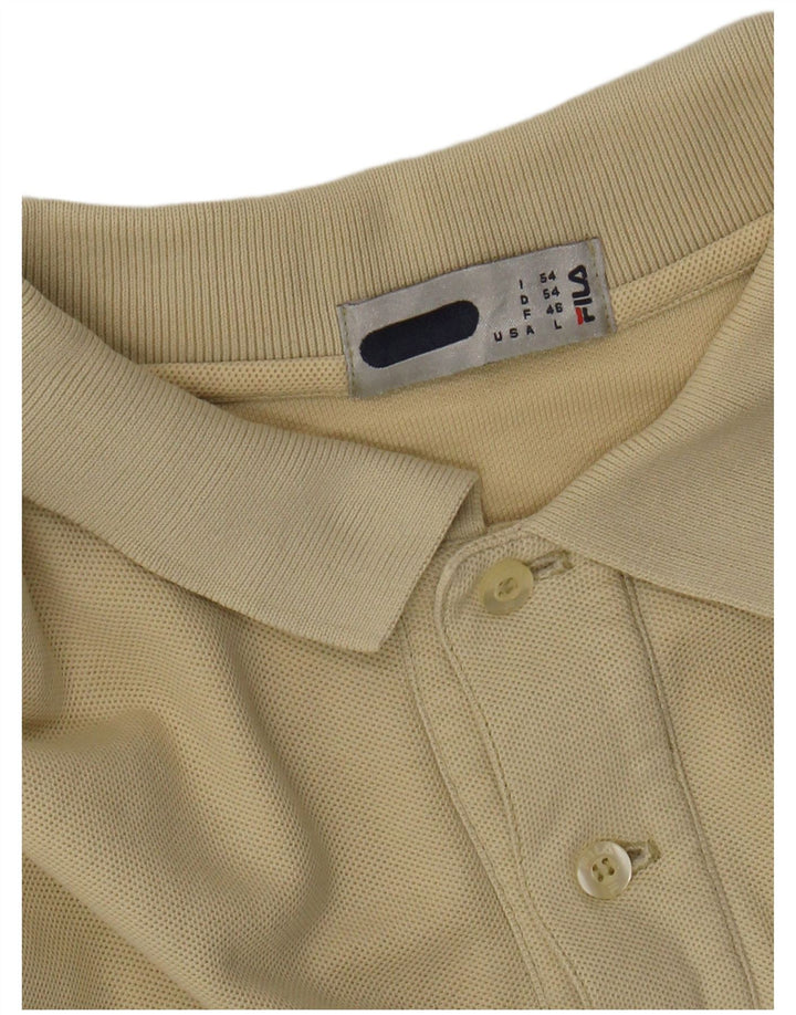 FILA Mens Polo Shirt IT 54 XL Beige