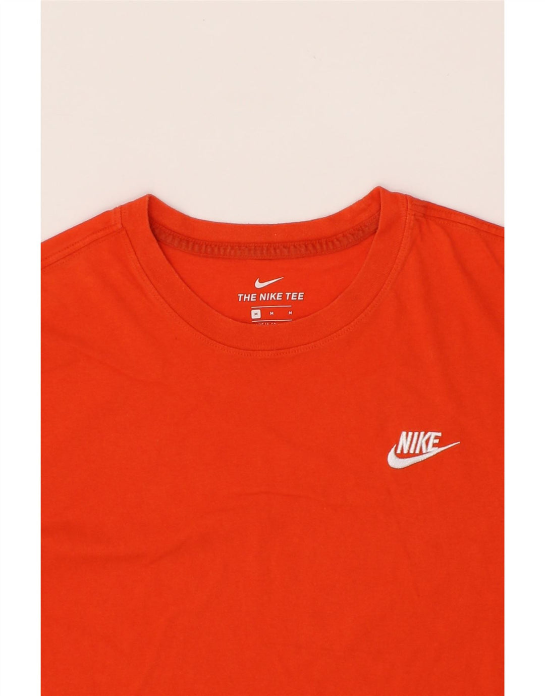 NIKE Mens T-Shirt Top Medium Red Cotton Vintage Nike and Second-Hand Nike from Messina Hembry 