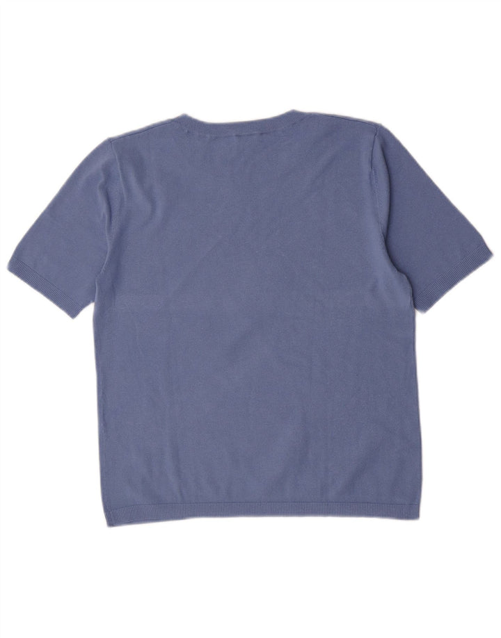 Marella Dame EMME Bluse Top UK 10 Lille Blå