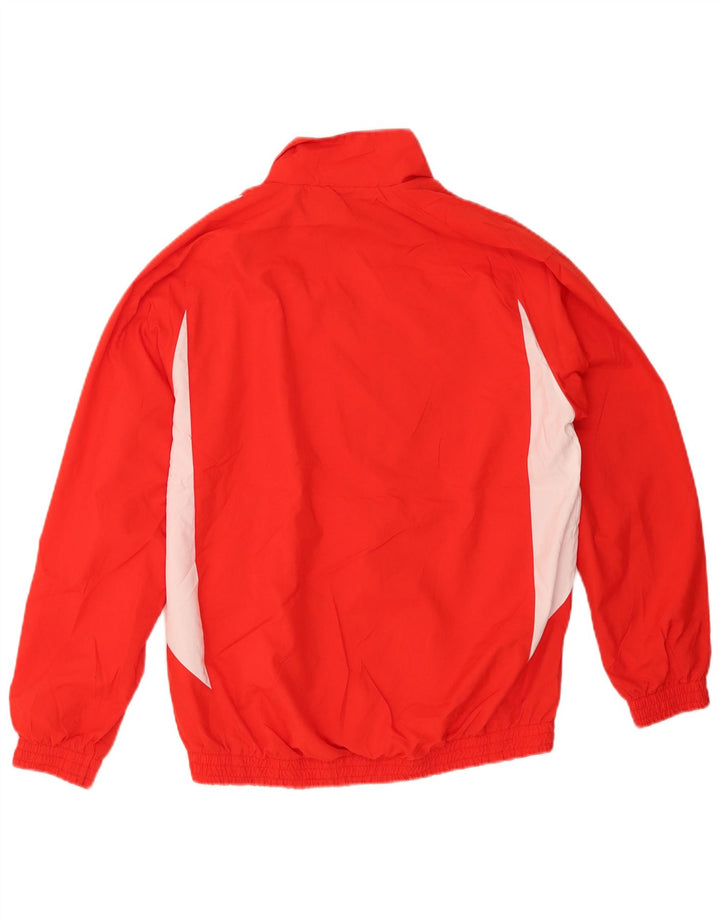 PUMA Mens Tracksuit Top Jacket Small Red Colourblock Polyester