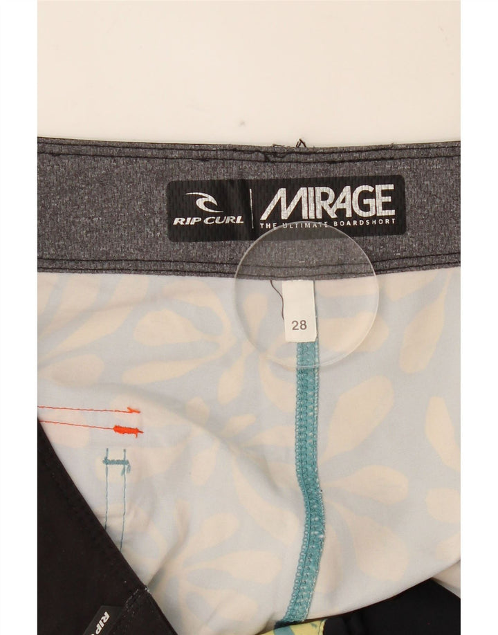 RIP CURL Mens Graphic Swimming Shorts Small  Blue Floral Vintage Rip Curl and Second-Hand Rip Curl from Messina Hembry 
