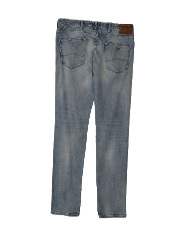 ARMANI Womens Slim Jeans W31 L34 Blue Cotton Vintage Armani and Second-Hand Armani from Messina Hembry 