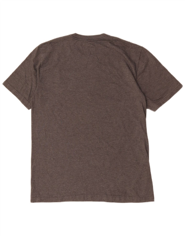 Nike Herre Regular Fit Grafisk T-shirt Top Medium Grey Flecked Polyester