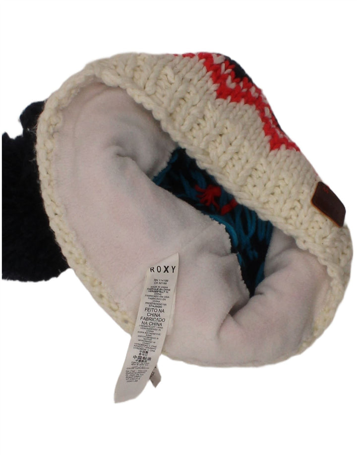 Damska czapka typu beanie Roxy, jeden rozmiar, granatowa, Fair Isle, poliester, zimowa