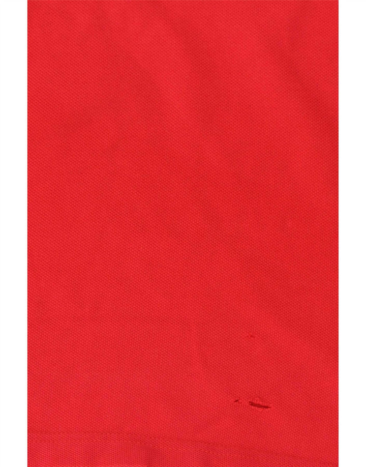 Tommy Hilfiger Mens Polo Shirt Medium Red Cotton