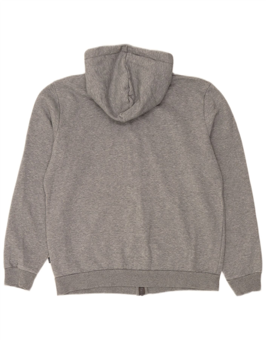 Puma Mens Zip Hoodie Sweater Medium Grey Cotton