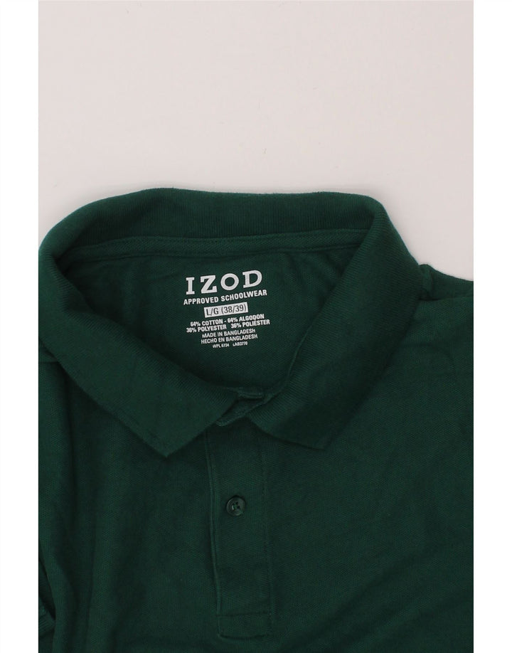 IZOD Mens Polo Shirt Large Green Cotton Vintage Izod and Second-Hand Izod from Messina Hembry 
