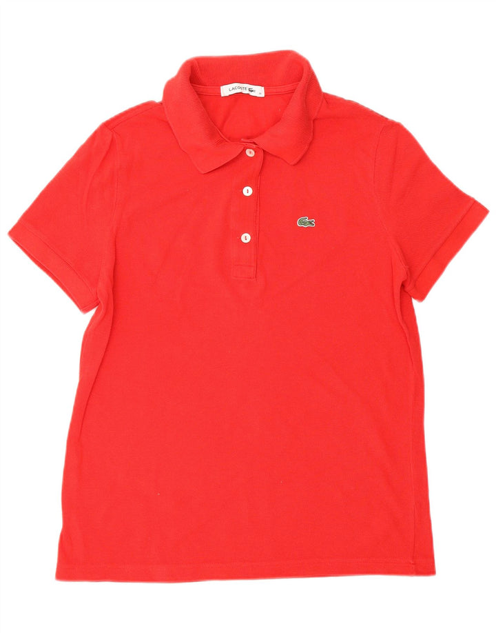 LACOSTE Poloshirt til kvinder Størrelse 38 Medium Rød Bomuld