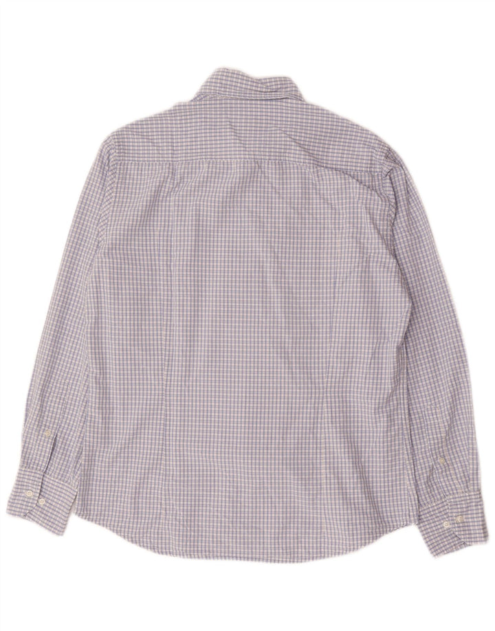 KAPPA Herrenhemd, groß, blau, Gingham-Baumwolle