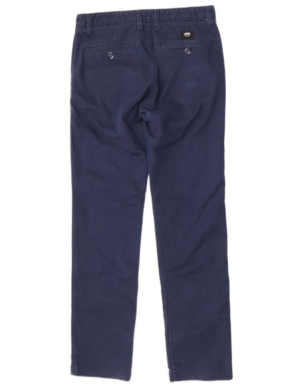 Vans Mens Slim Chino Trousers W31 L32 Navy Blue Cotton