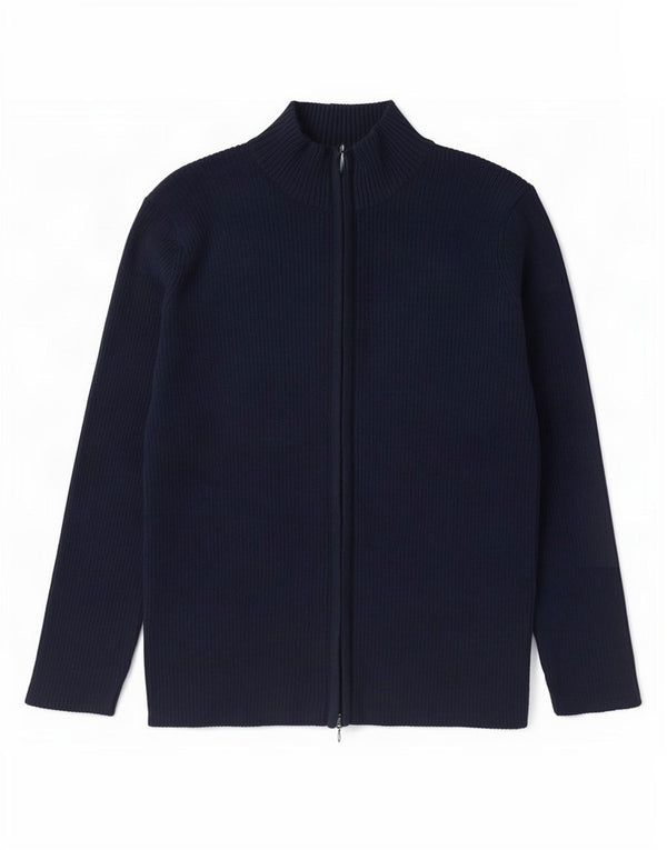 Maglione cardigan oversize da donna Russell Athletic UK 10 piccolo blu navy