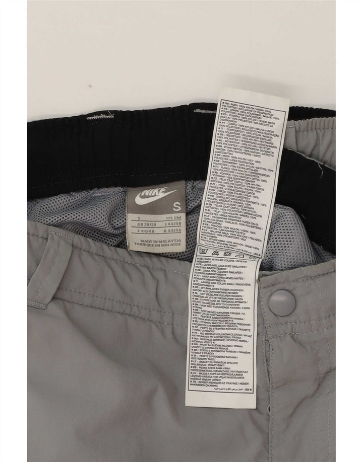 Nike Mens Cargo Shorts Small W30 Grey Polyester